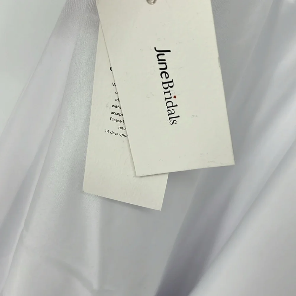 June bridals NWT white tulle dress - Picture 3 of 9